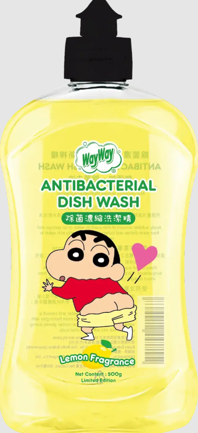 YF260314-Y2-蠟筆小新 X 威威除菌濃縮洗潔精 (清新檸檬) 500克