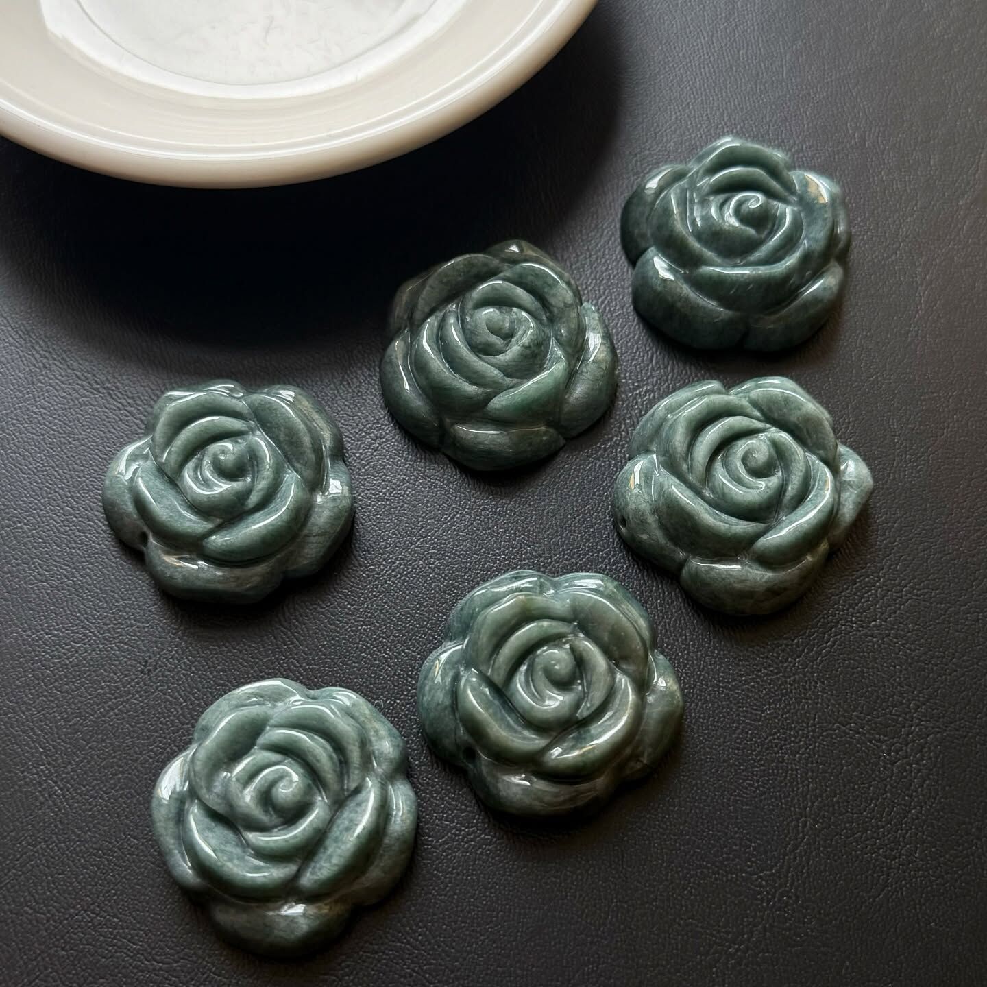 [原石] 藍水翡翠 玫瑰 有墜孔