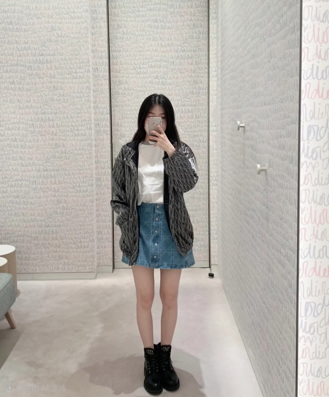 Dior kids monogram 深灰色 風褸