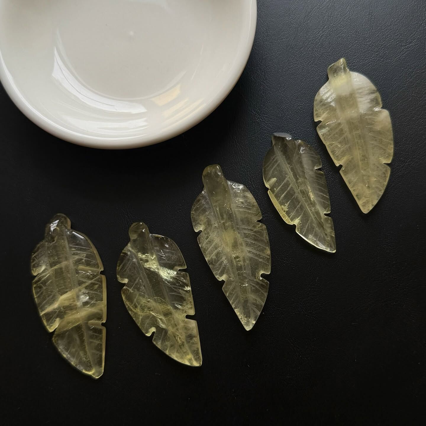 [原石] 檸檬黃黃水晶 葉子