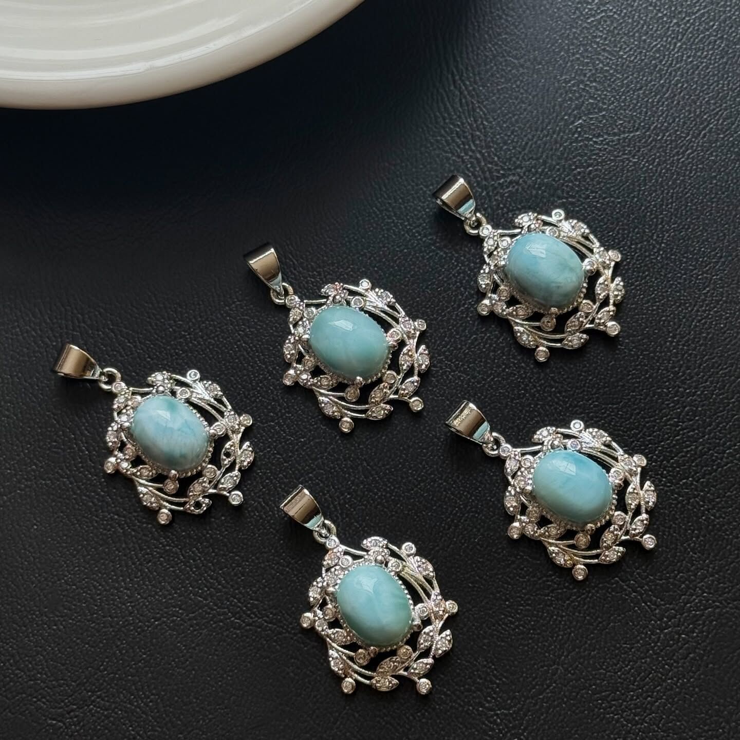 [原石] 拉利瑪海紋石 項鏈吊墜