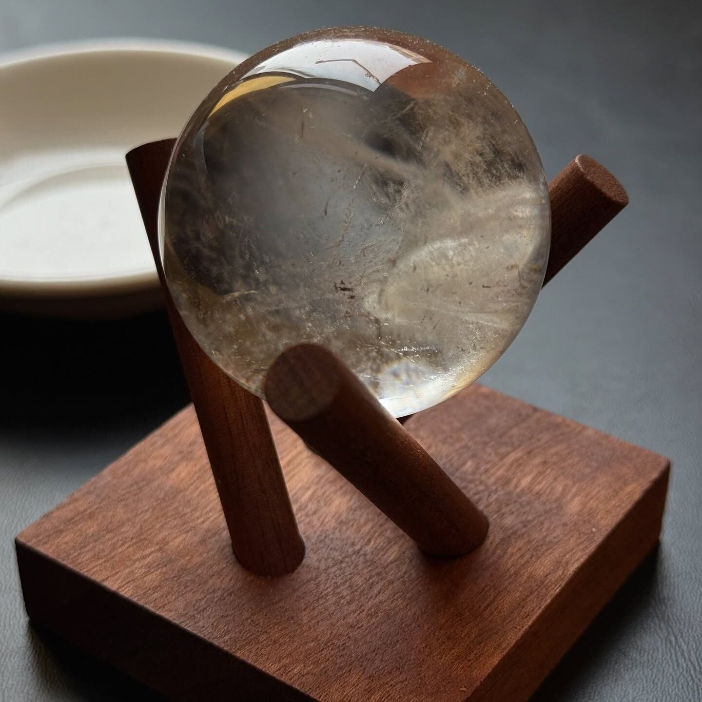 [原石] 原木 水晶球架