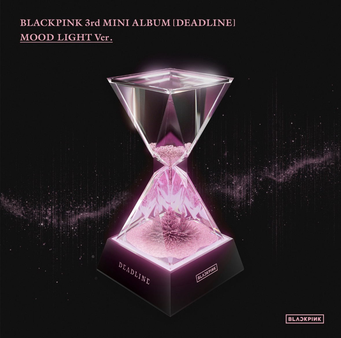 BLACKPINK第3張迷你專輯MOOD LIGHT Ver.磁粉沙漏