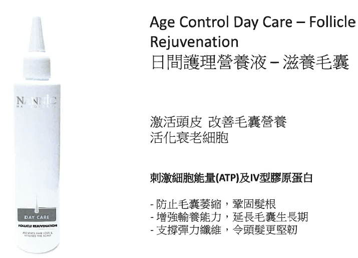 BC260314-R25 Nannic 360˚ 抗衰老日夜養髮組合 Age Control Night Care - Root Stimulation 150+150ML (開封後12個月內使用完)