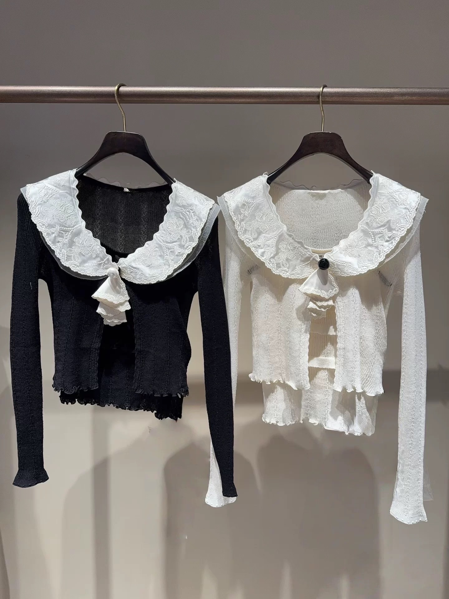 設計師家大翻領單釦針織外套