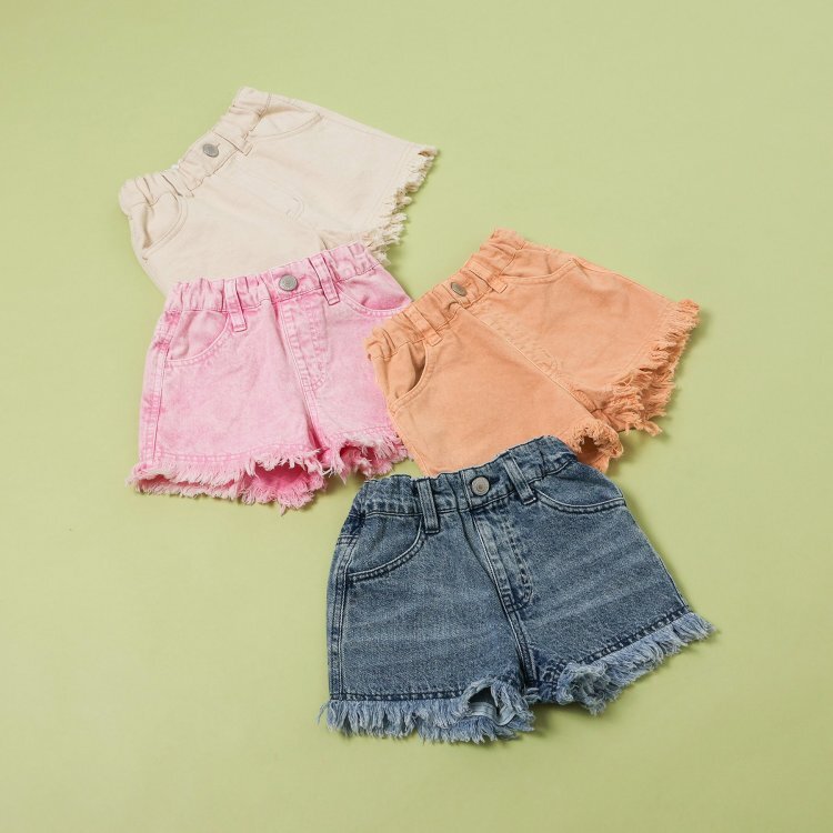 日本 90-140 俏皮流蘇短褲 4色