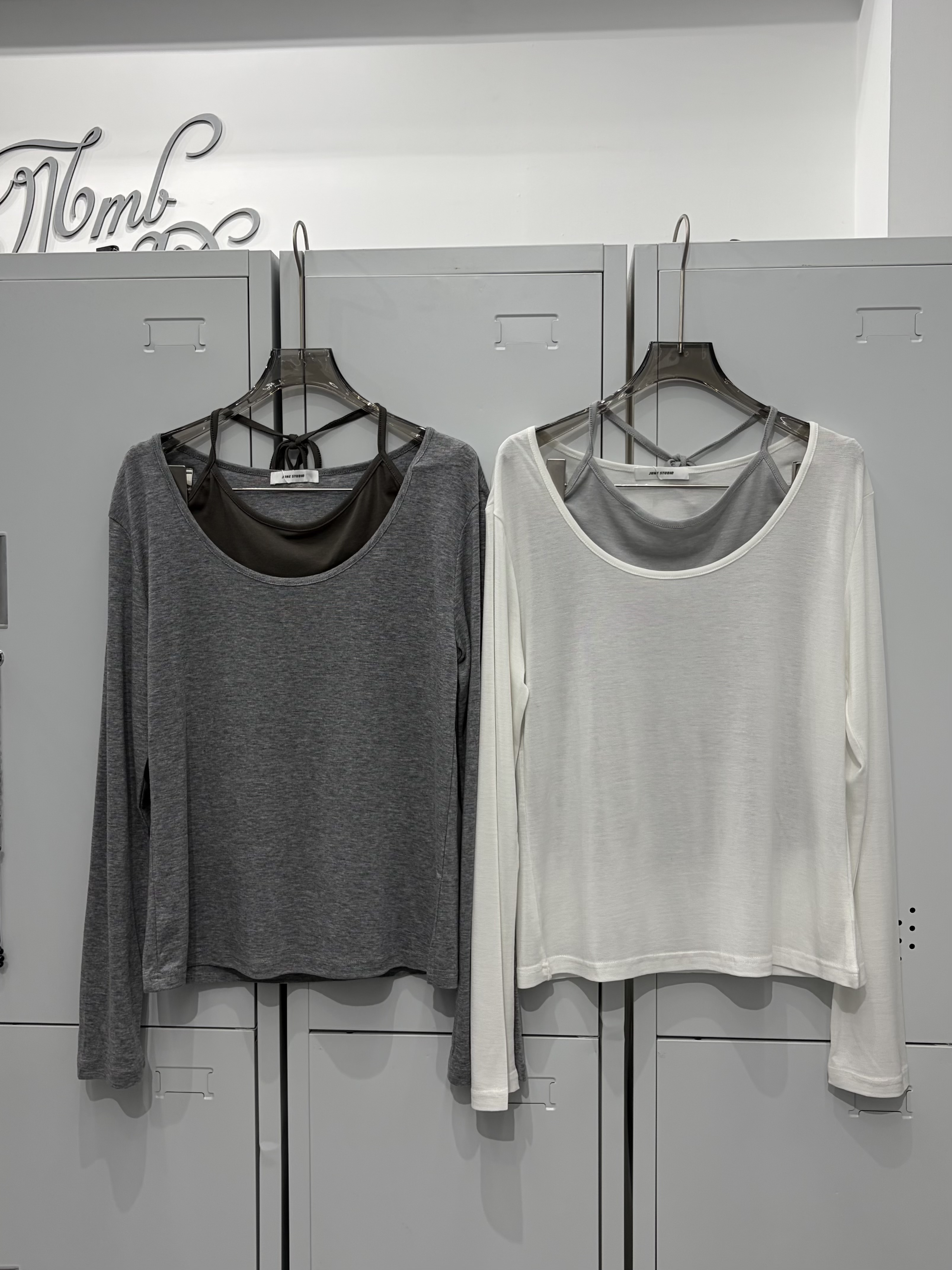 溫柔鬆感舒適假兩件罩衫