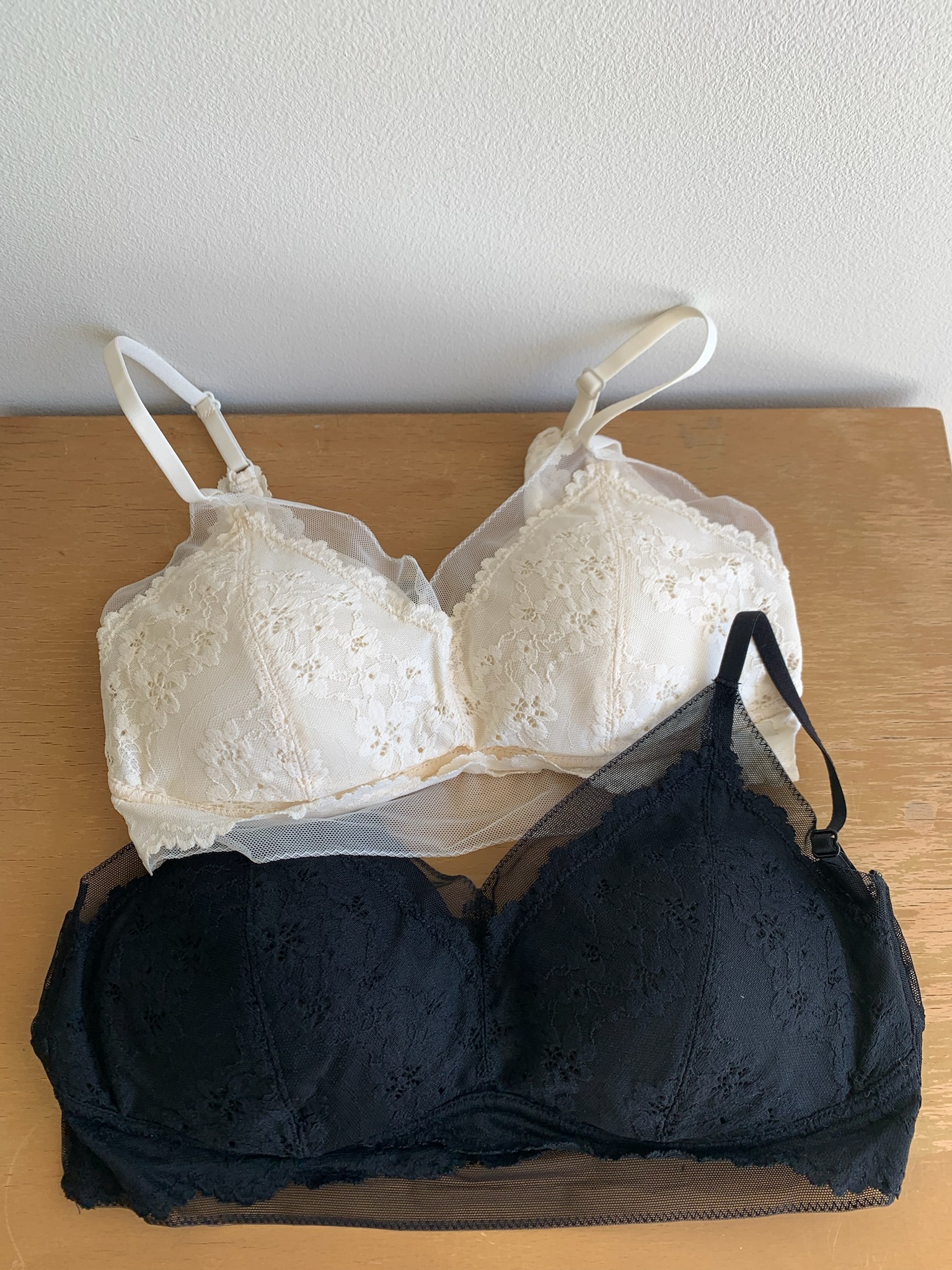 M39/ 滾邊透膚紗雙層內衣