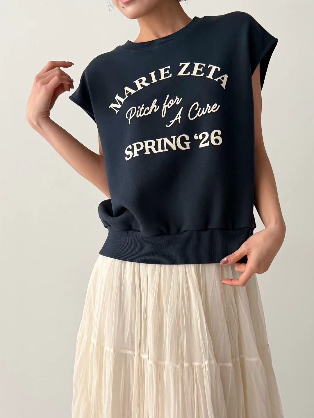 半袖SPRING棉背心