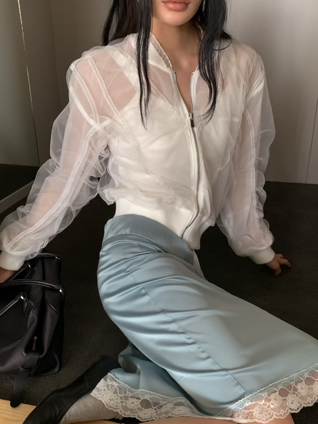 透視紗夾克