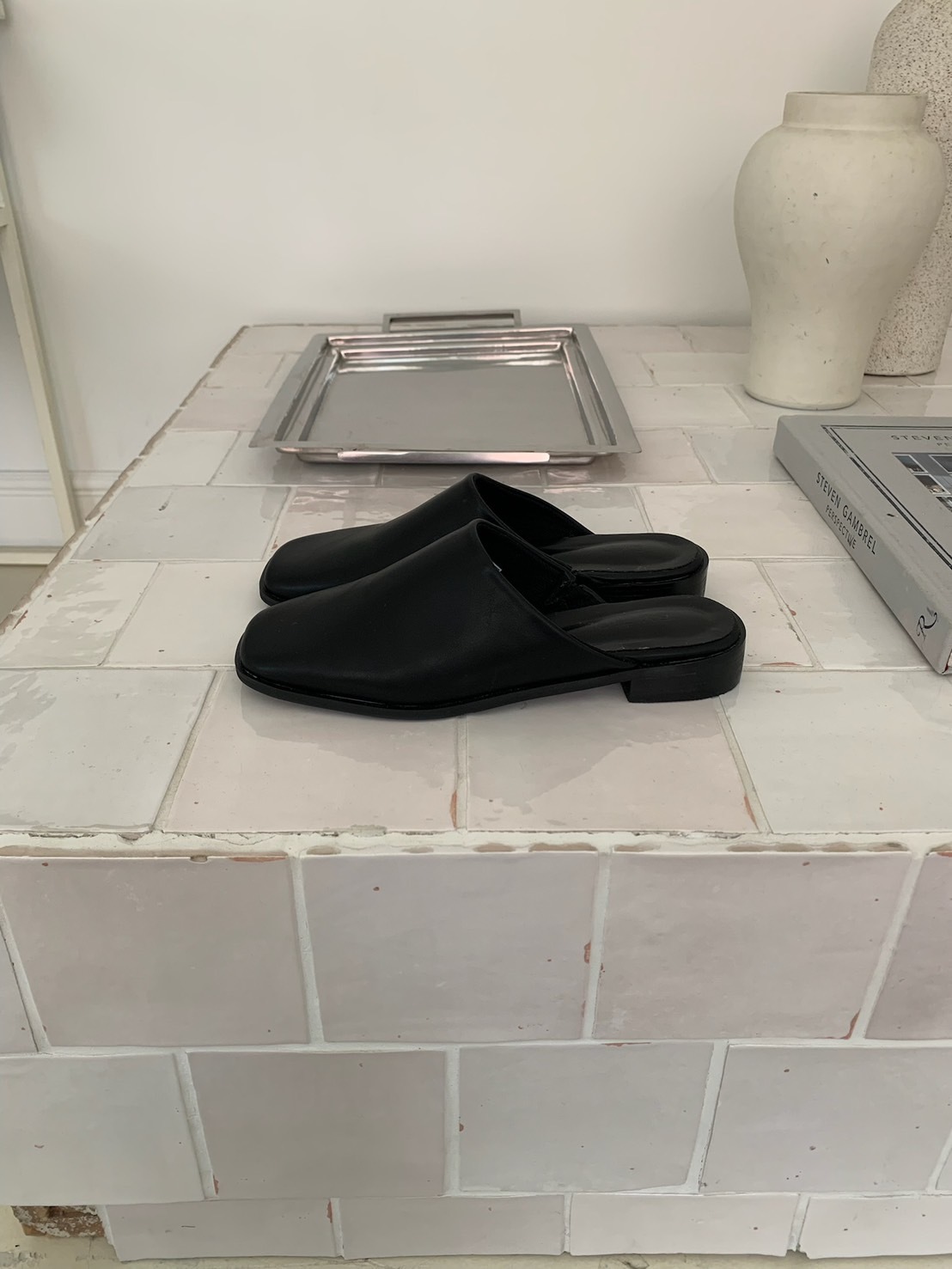 M62/ 舒適柔軟方頭穆勒平底半拖