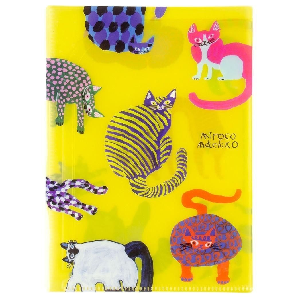 Miroco Machiko-貓貓貓 6個口袋 A5資料夾｜日本Greeting Life