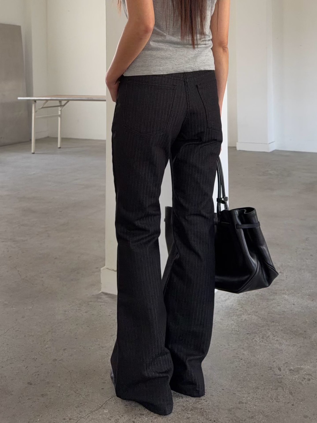 直線西裝喇叭長褲