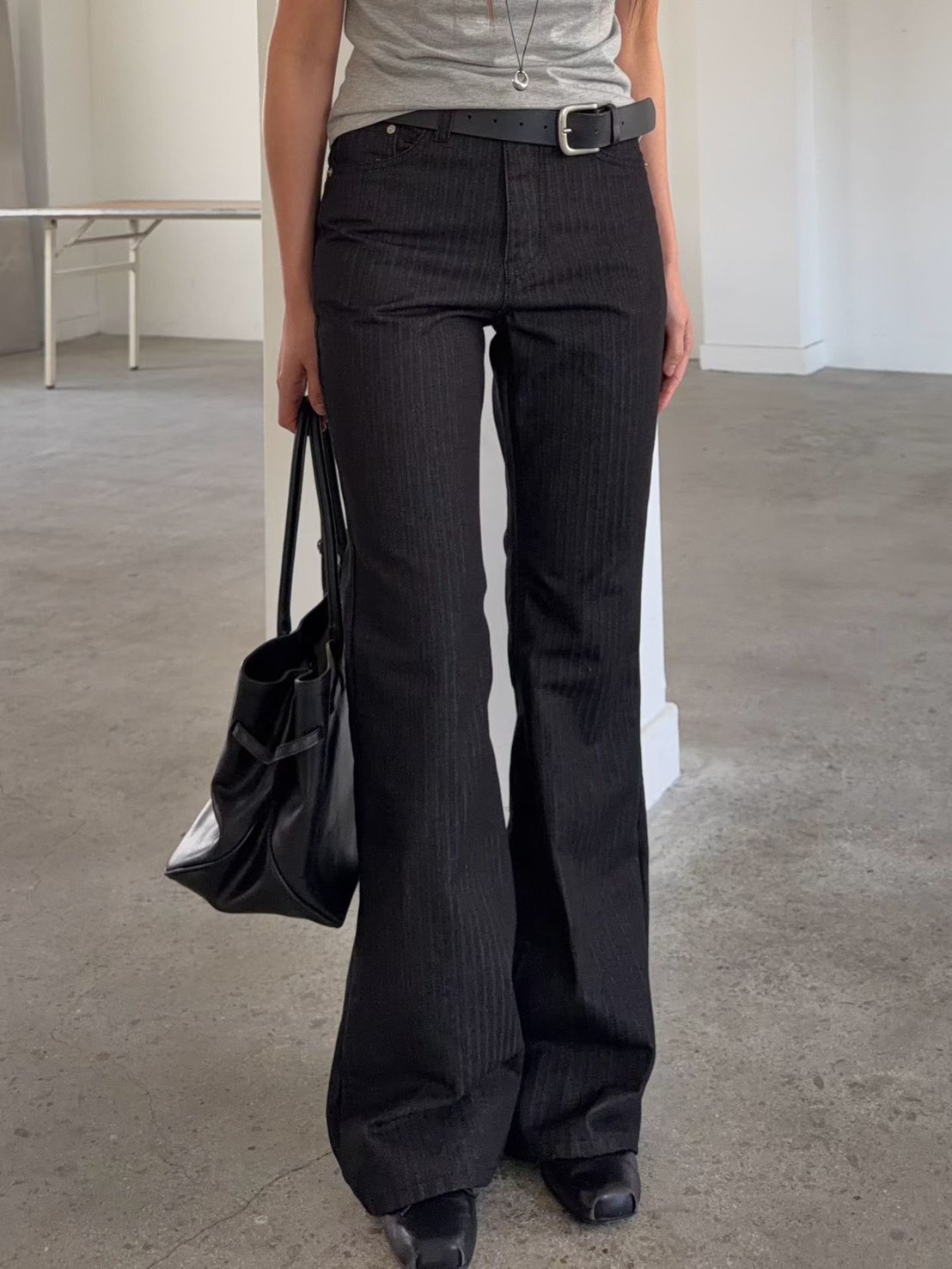 直線西裝喇叭長褲