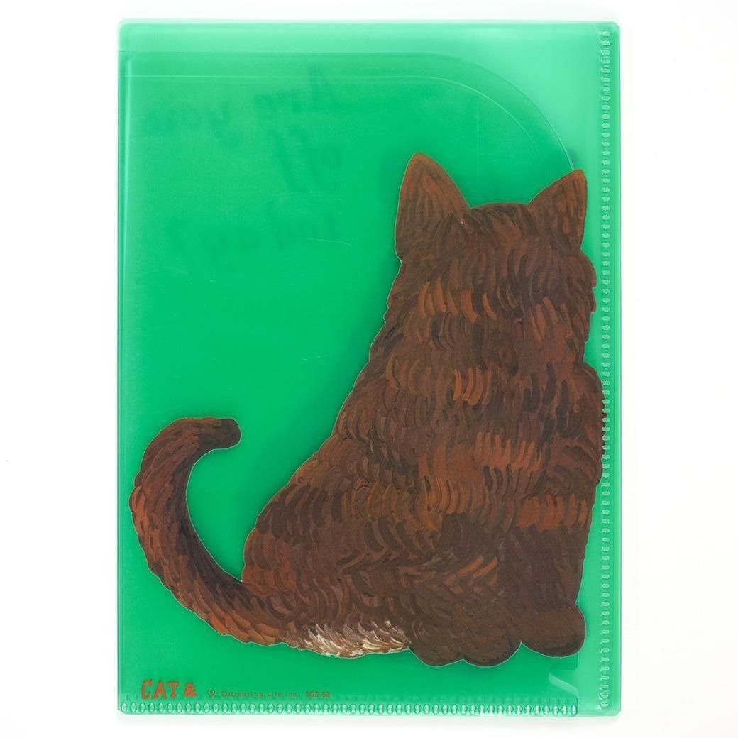 袖山嘉穗子_貓 6個口袋 A5資料夾｜日本Greeting Life