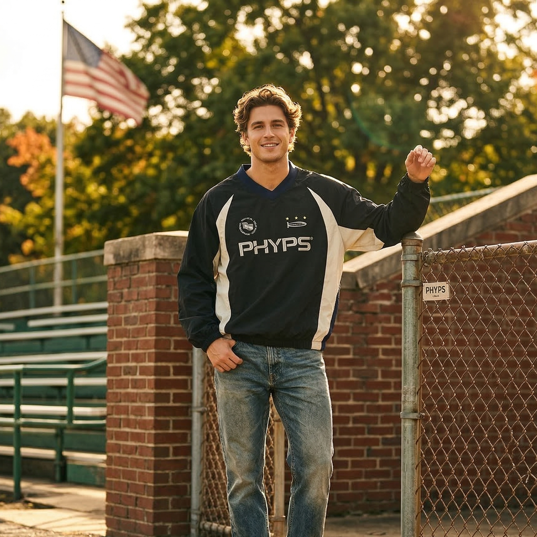 【預購】K031452 PHYPS 尼龍足球長袖上衣