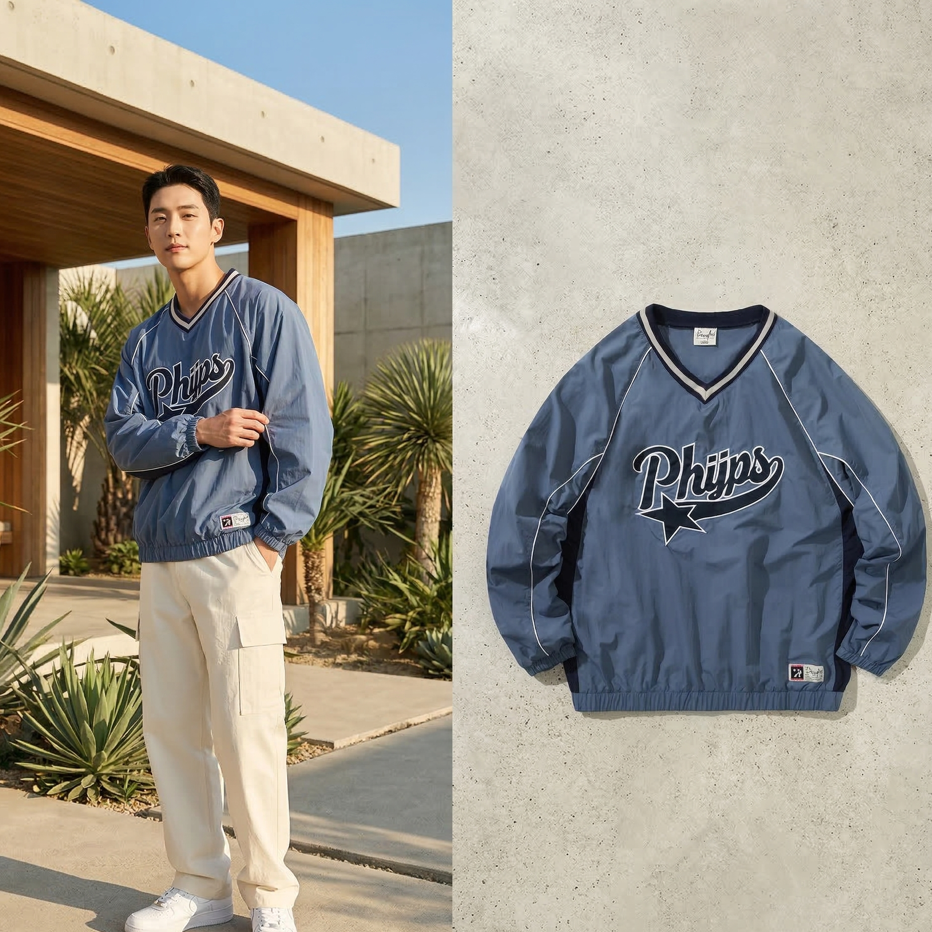 【預購】K031454 PHYPS ® 車尾標誌長袖上衣