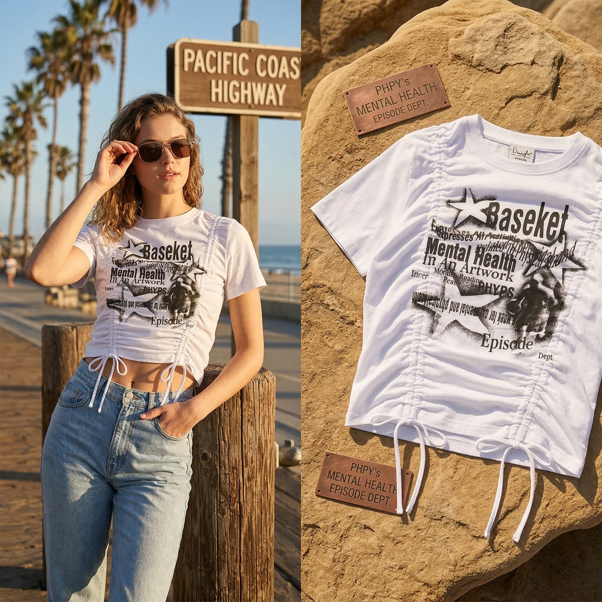 【預購】K031455 PHYPS  星星籃球女裝 T-Shirt