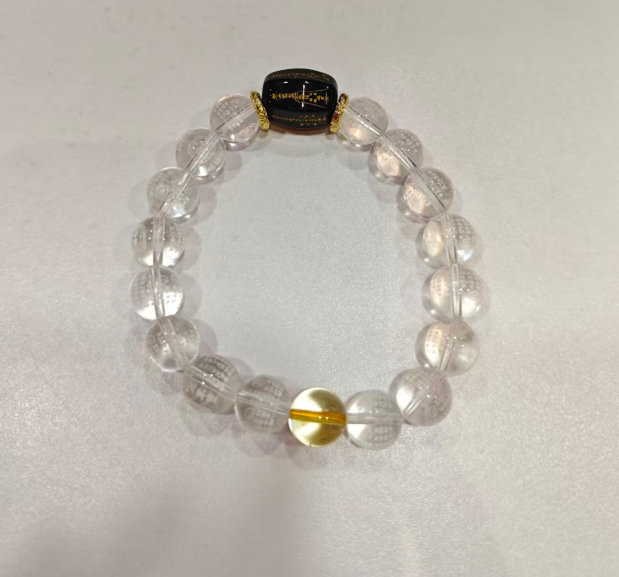 0315JX01-萬壽宮day1-暴富咒白水晶手串（A10）