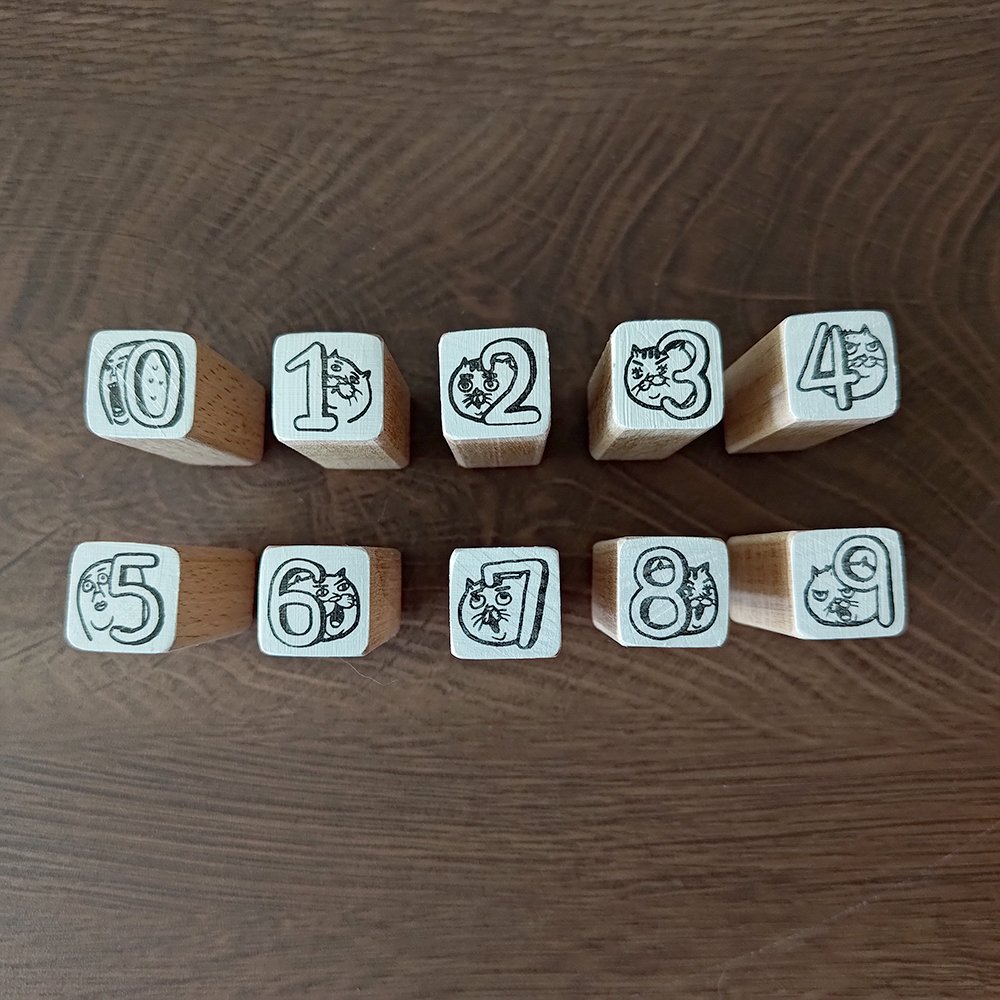 【ehcat貓室友】數字迷你印章