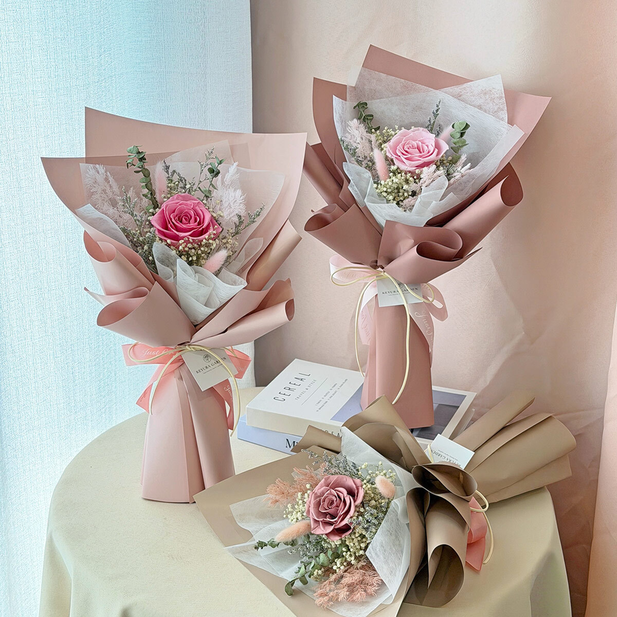 G90｜單朵永生玫瑰花束