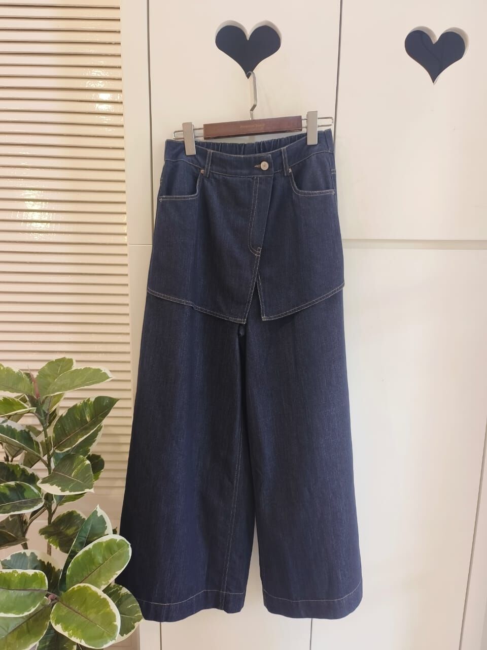 P1130 RM169 ▶️假兩件牛仔褲 👉L(W:70-78cm H:100cm) XL(W:72-80cm H:102cm) L:101cm