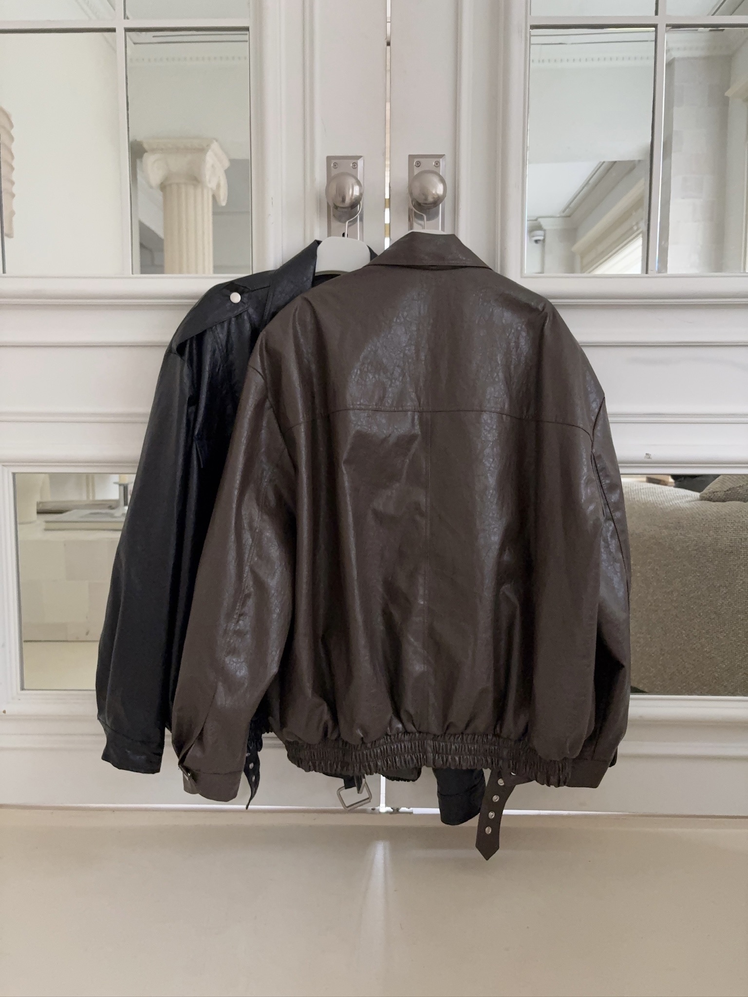 M04/ 巴黎率性氣質皮革夾克外套