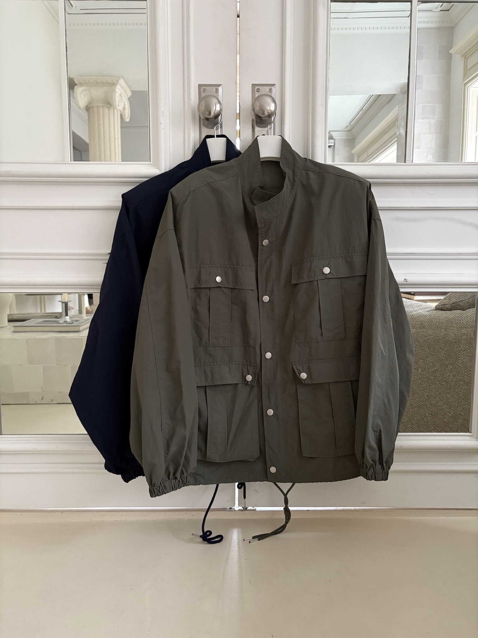 M02/ 百寶袋感多口袋工裝外套、短褲