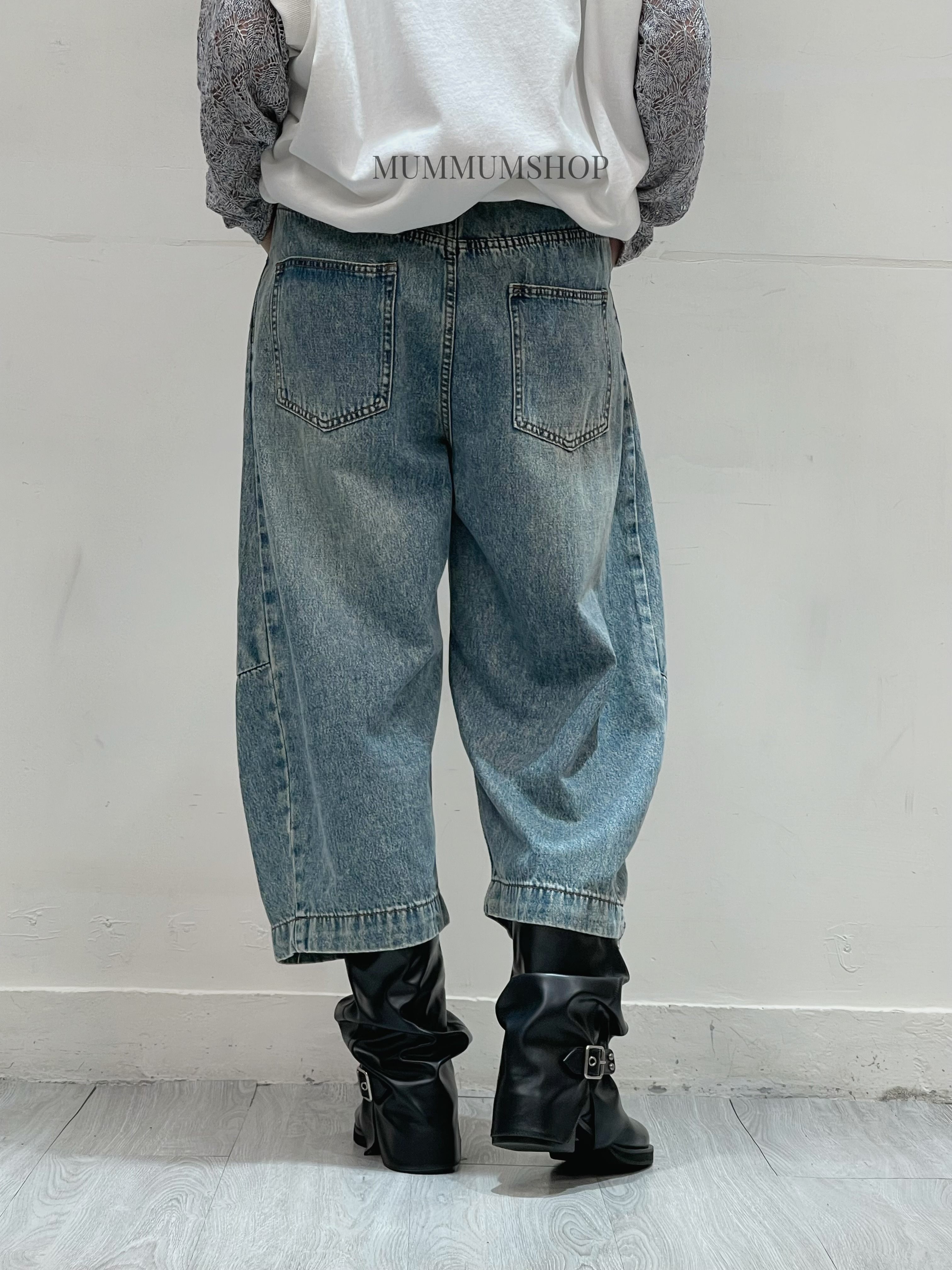 03685a/小個子顯瘦洗水牛仔褲 26-36/46/34