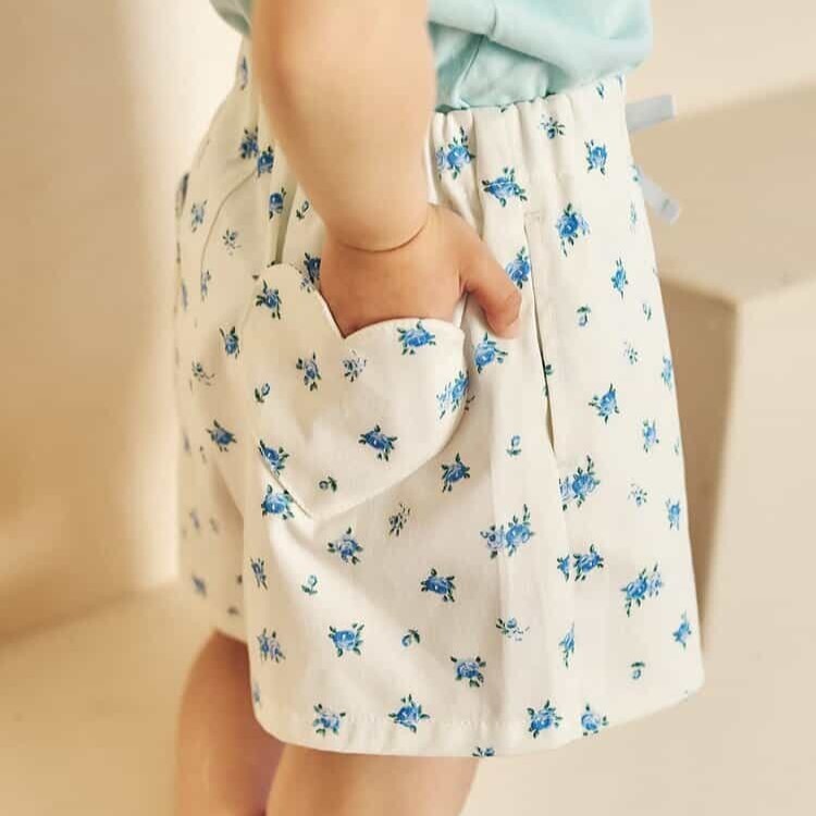 日本 90-140 心型口袋花瓣剪裁短褲 8色