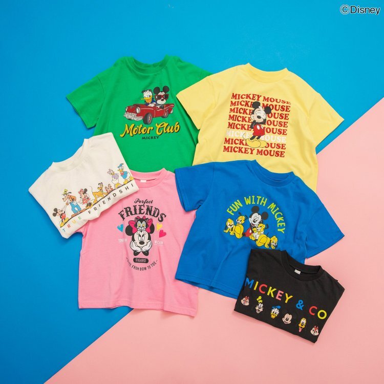 日本 90-140 米奇與朋友印花上衣 6色