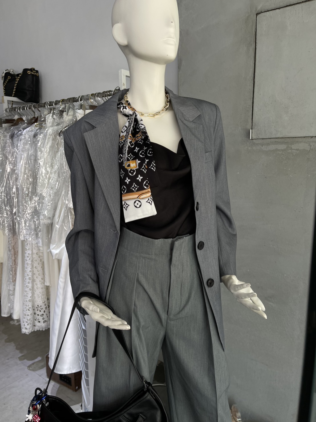 雅痞都會感 反摺西裝褲(2件套)