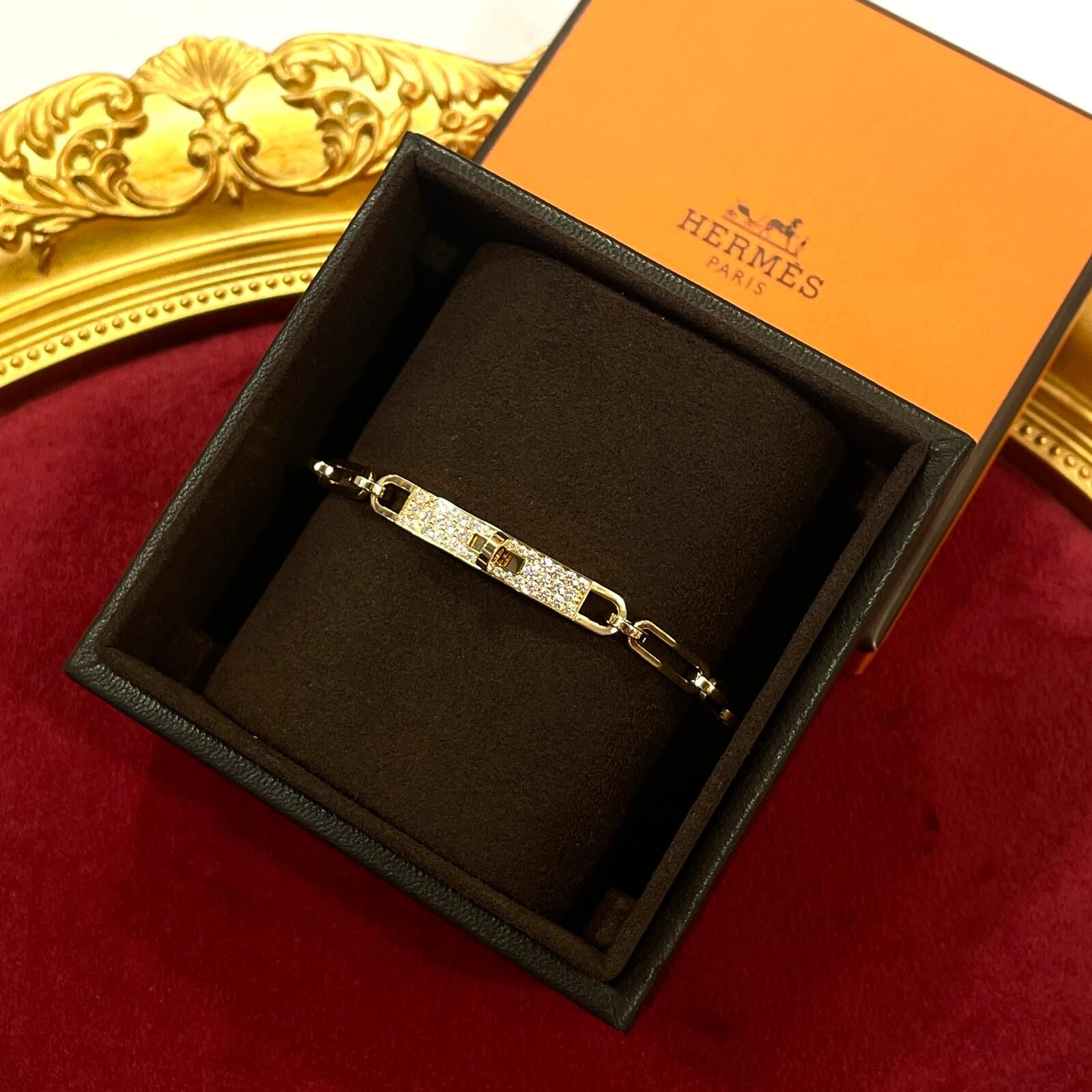 新鮮單🔥全新HERMES手鐲 KELLY ST碼 CHAINE BRACELET H218471B 00ST 18K黃金鑽石手鏈 #BRAND NEW #香榭站正品