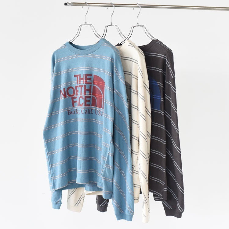 限時特價預購┃日本 TNF 紫標 Field Long Sleeve Striped Tee 條紋長T 長袖上衣
