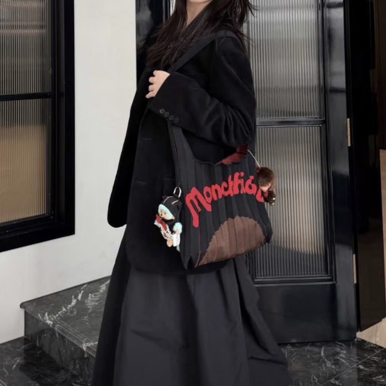 JOSEPH AND STACEY x MONCHHICHI 蒙奇奇頭髮 斜背包 肩背