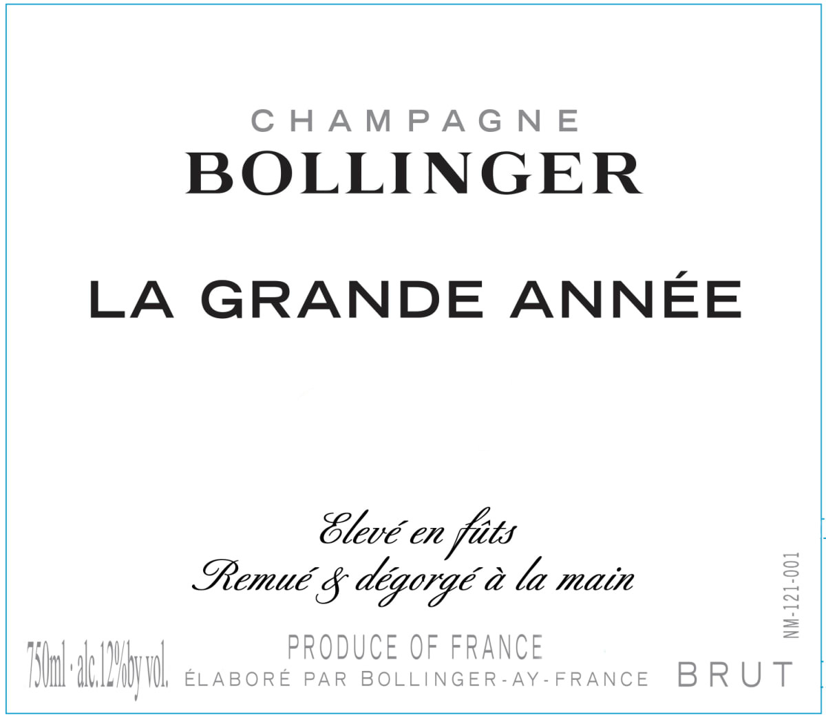 Bollinger La Grande Annee 2005 (WS94)