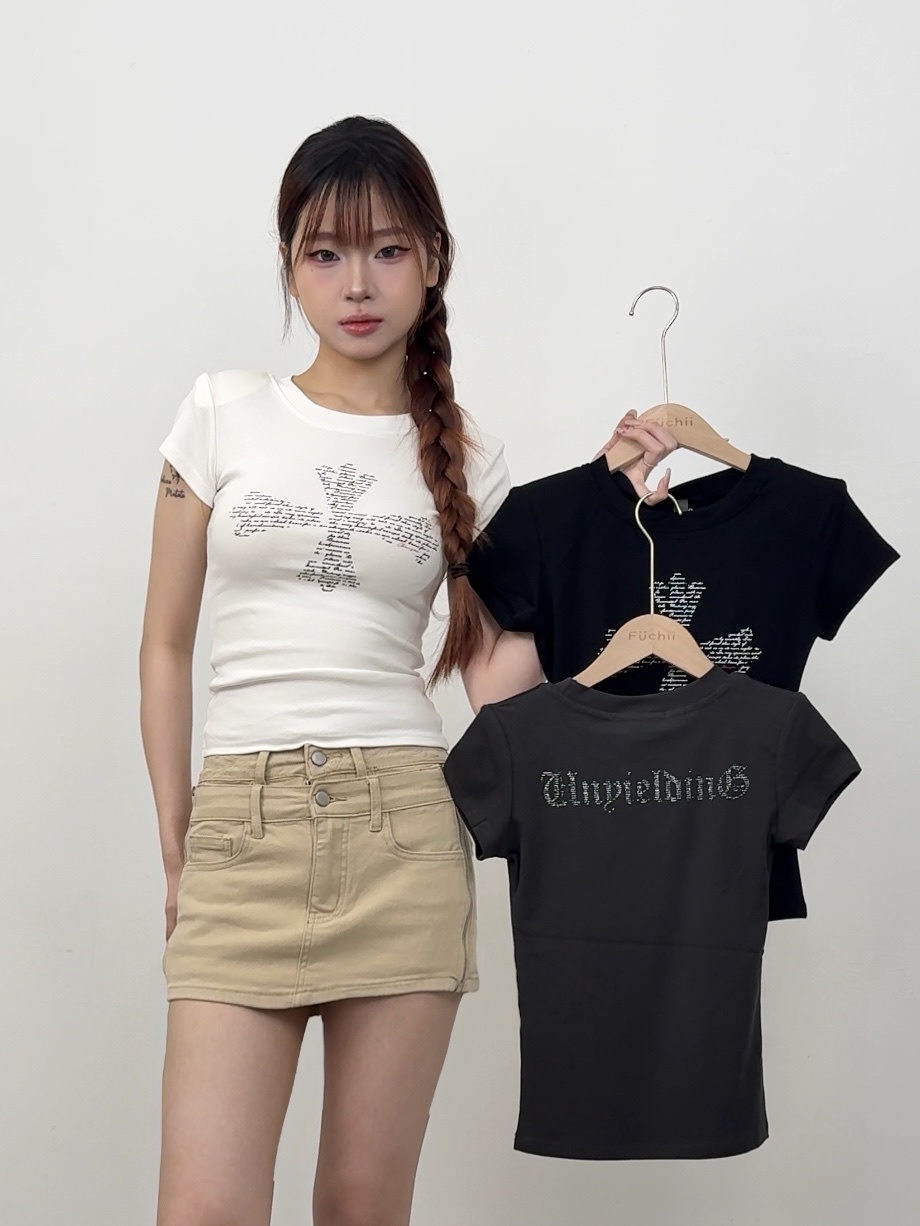 A78現貨十字修身短袖上衣