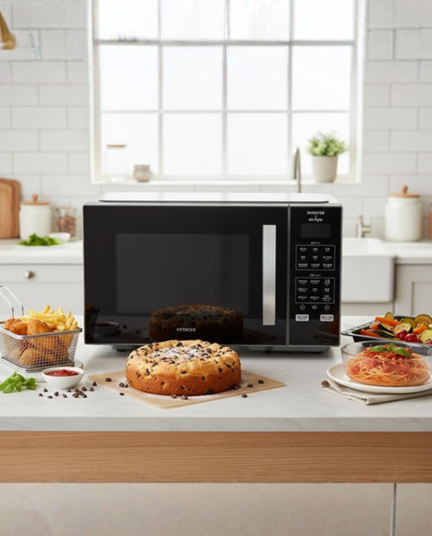 [月付型(新品)出租方案] HITACHI 日立 | 27L變頻氣炸微波烤箱(HMRDA2713)