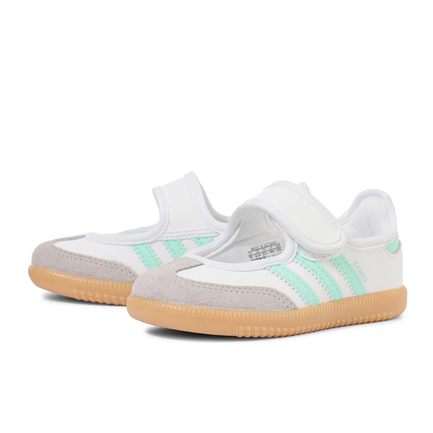 Adidas Samba Jane I 日本新款 薄荷綠 魔鬼氈 瑪莉珍 小童 中童 童鞋 JP9542