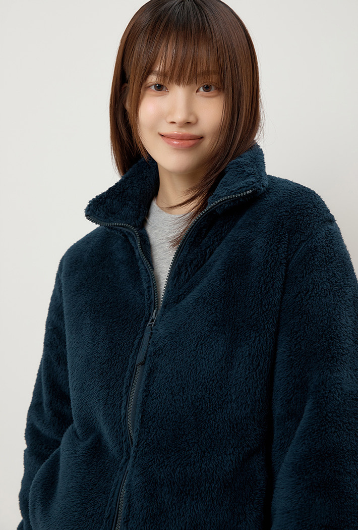 【預購】韓國代購 SPAO 絨毛 寶寶藍 藍色 咖啡 棕色 外套