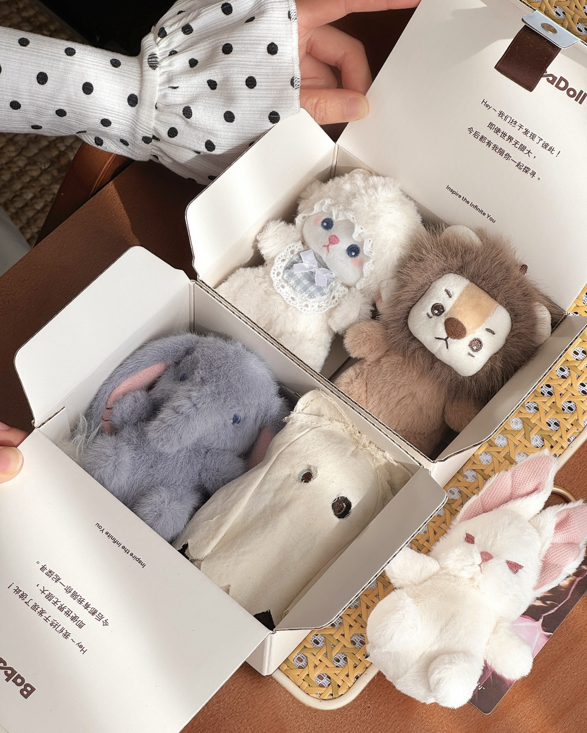 <正版授權>BABADOLL 動物毛絨娃娃 吊飾 掛件 共5款