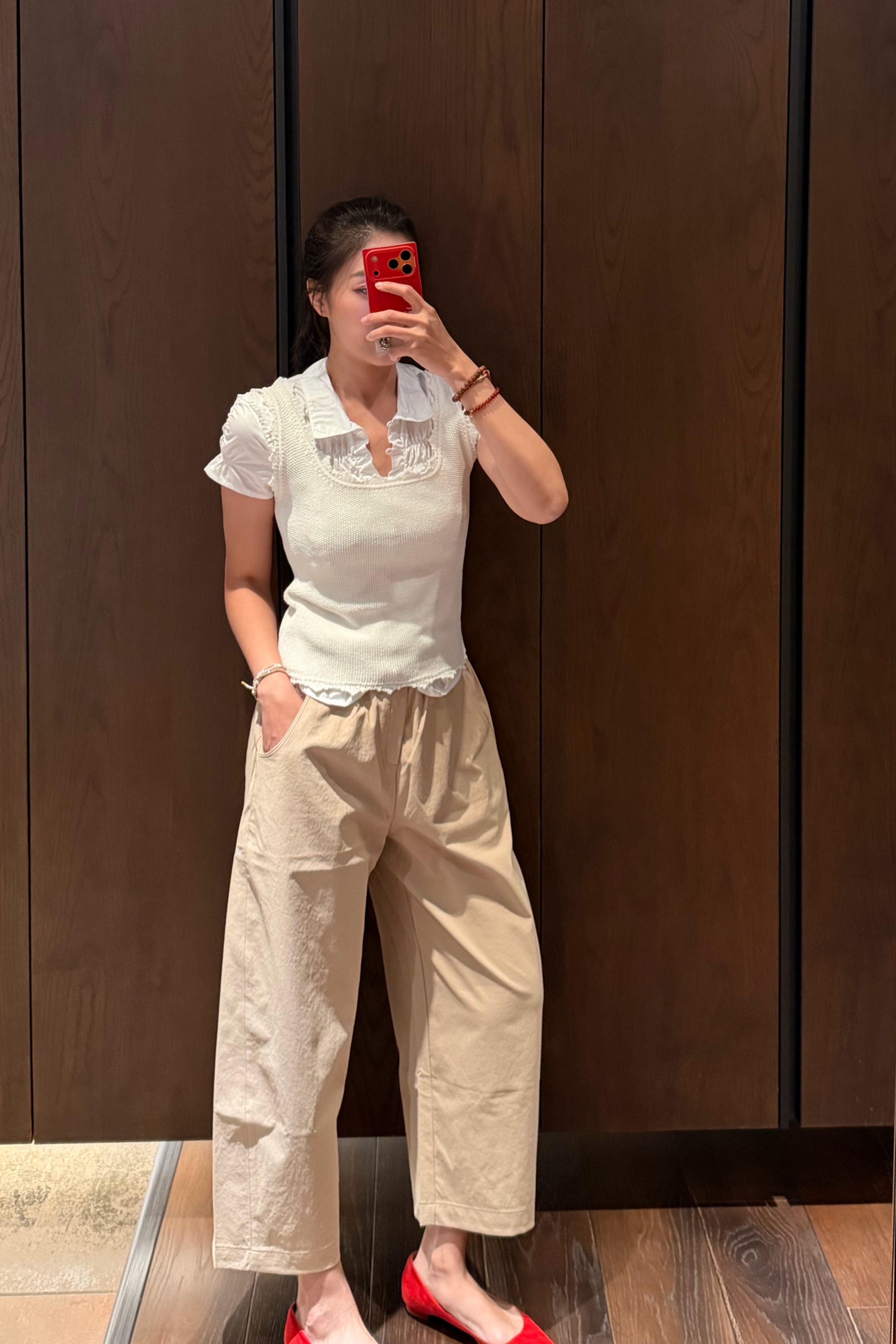 DA-ONE自訂款 03736 九分棉質彎刀褲