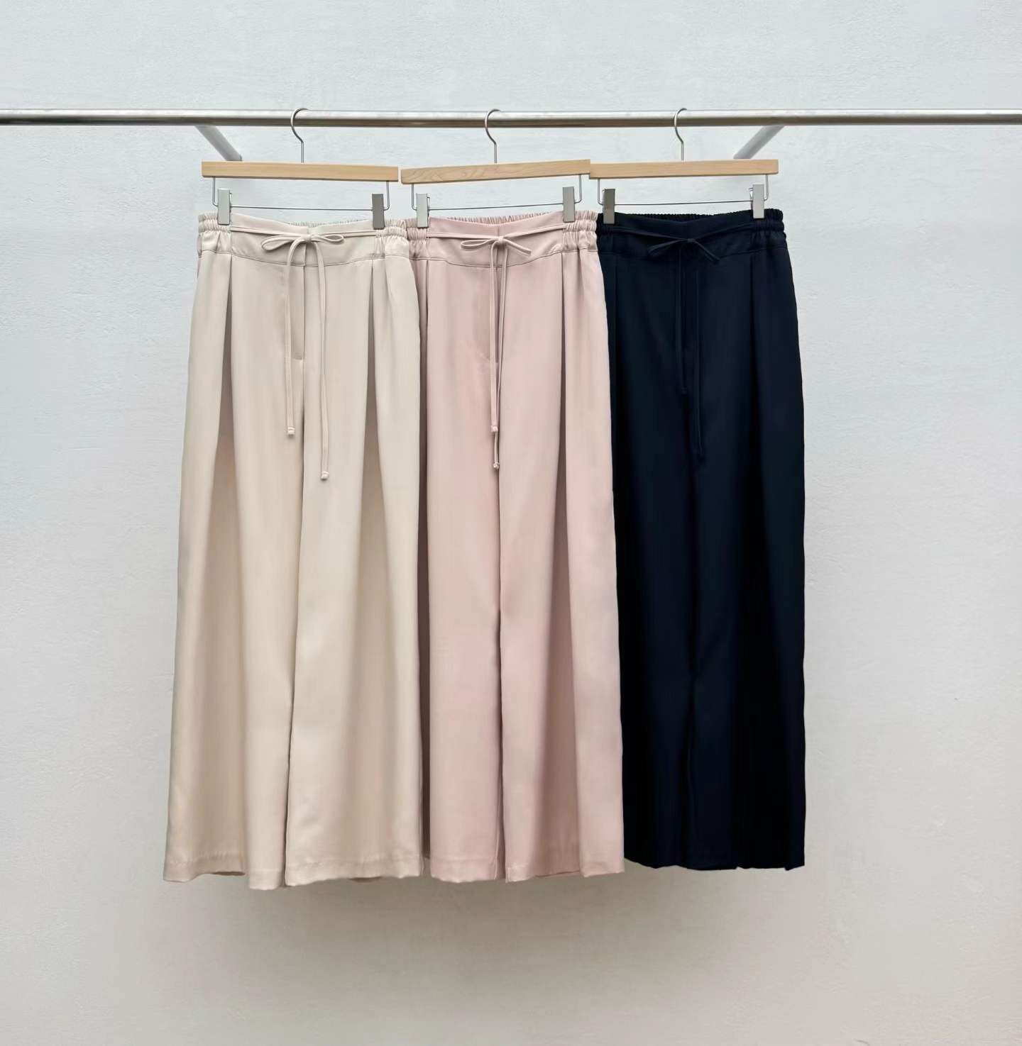 RF6039 後橡筋綁帶高腰西裝褲