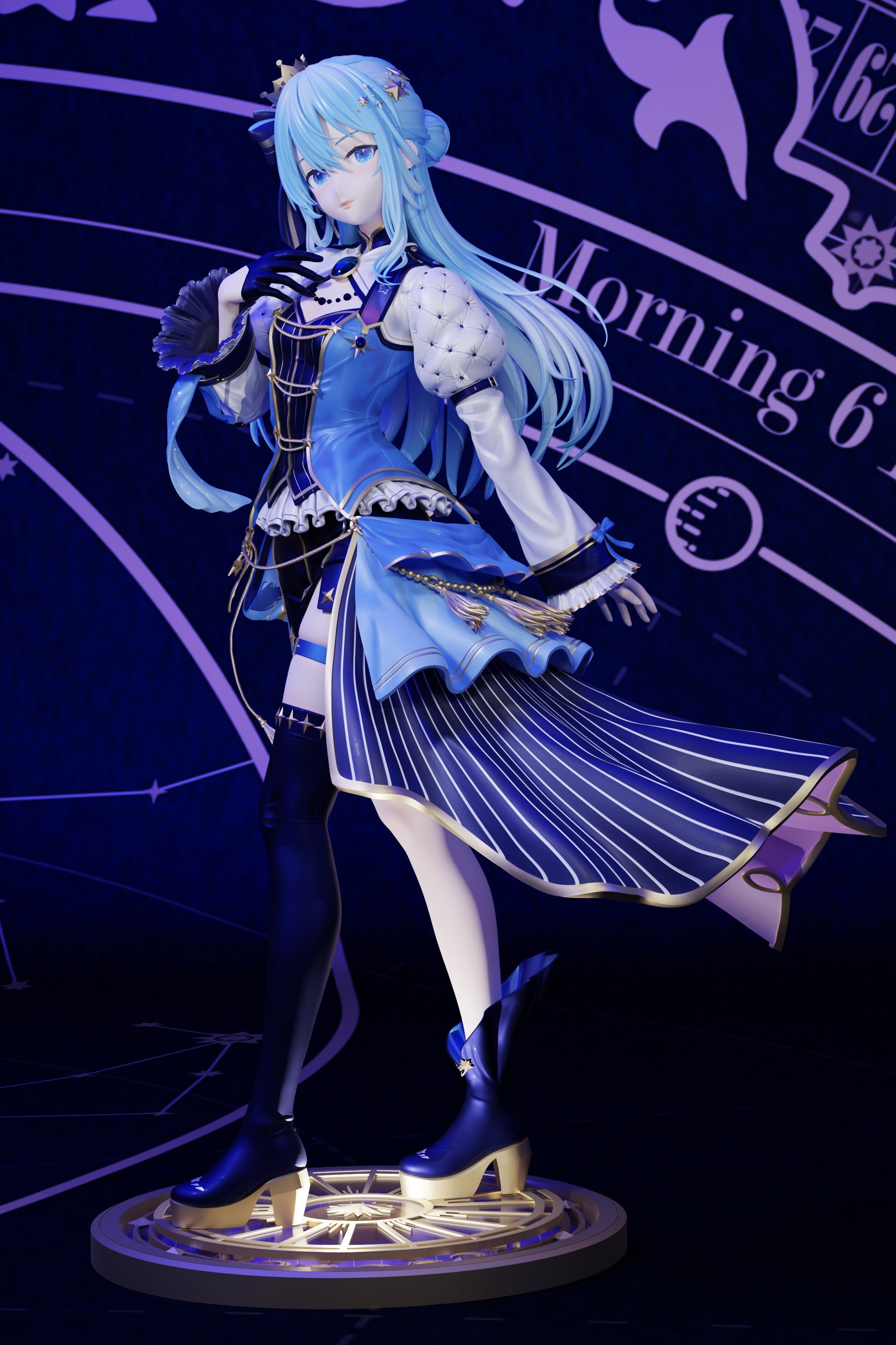 星街彗星 王子VER  hololive  1/7  需自行上色 白模 白件 GK