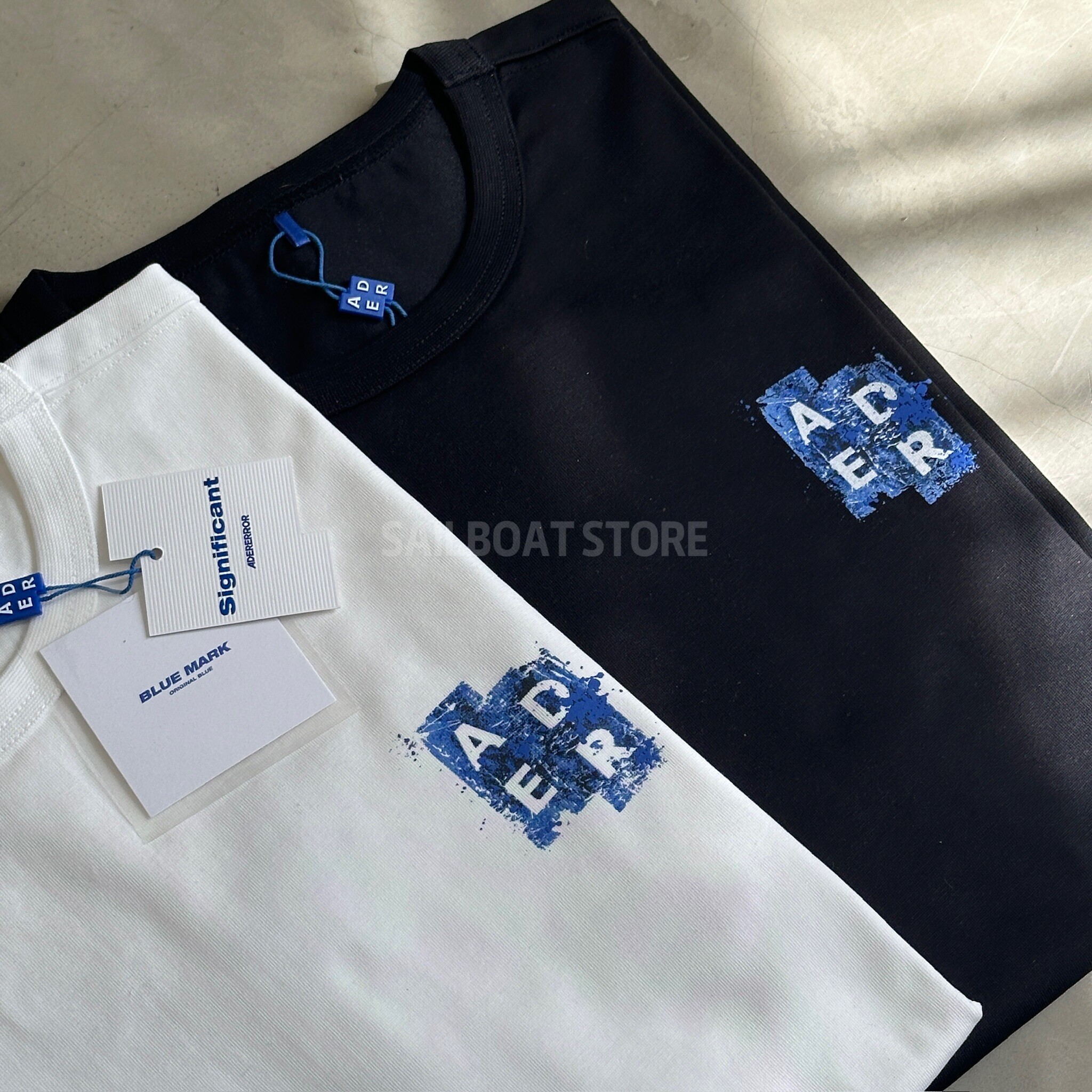 #預購 🇰🇷韓國 ADER ERROR 半寬鬆 潑墨印花 短袖上衣