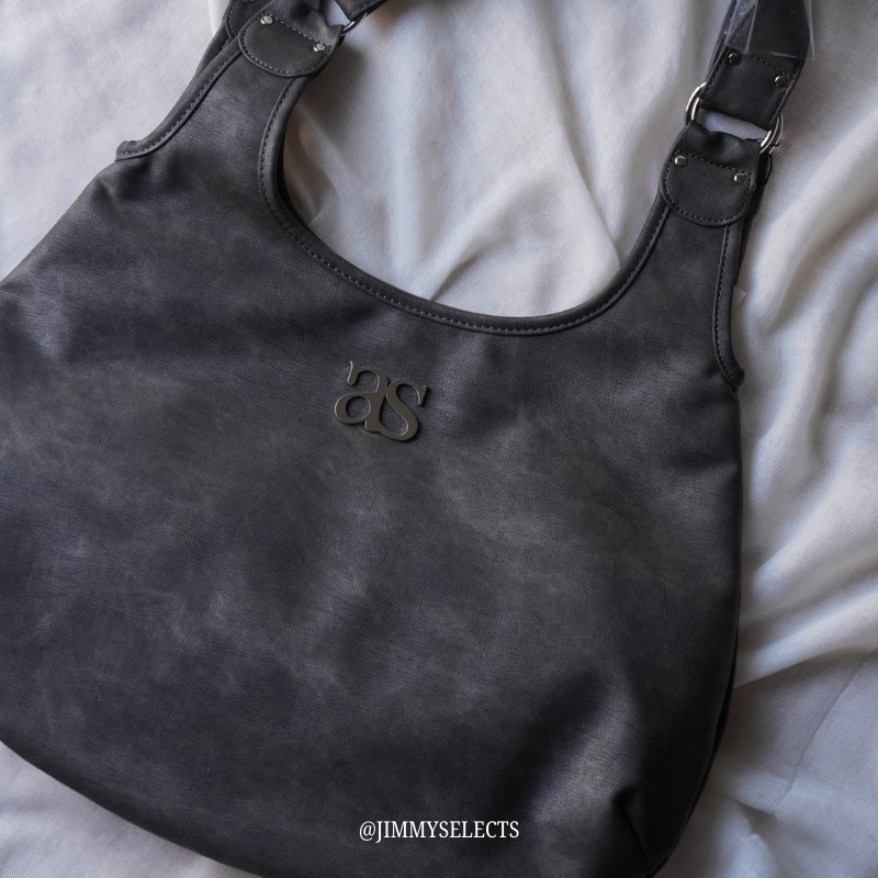 【代購】ASON CRACK BROWN｜復古裂紋棕色肩背包