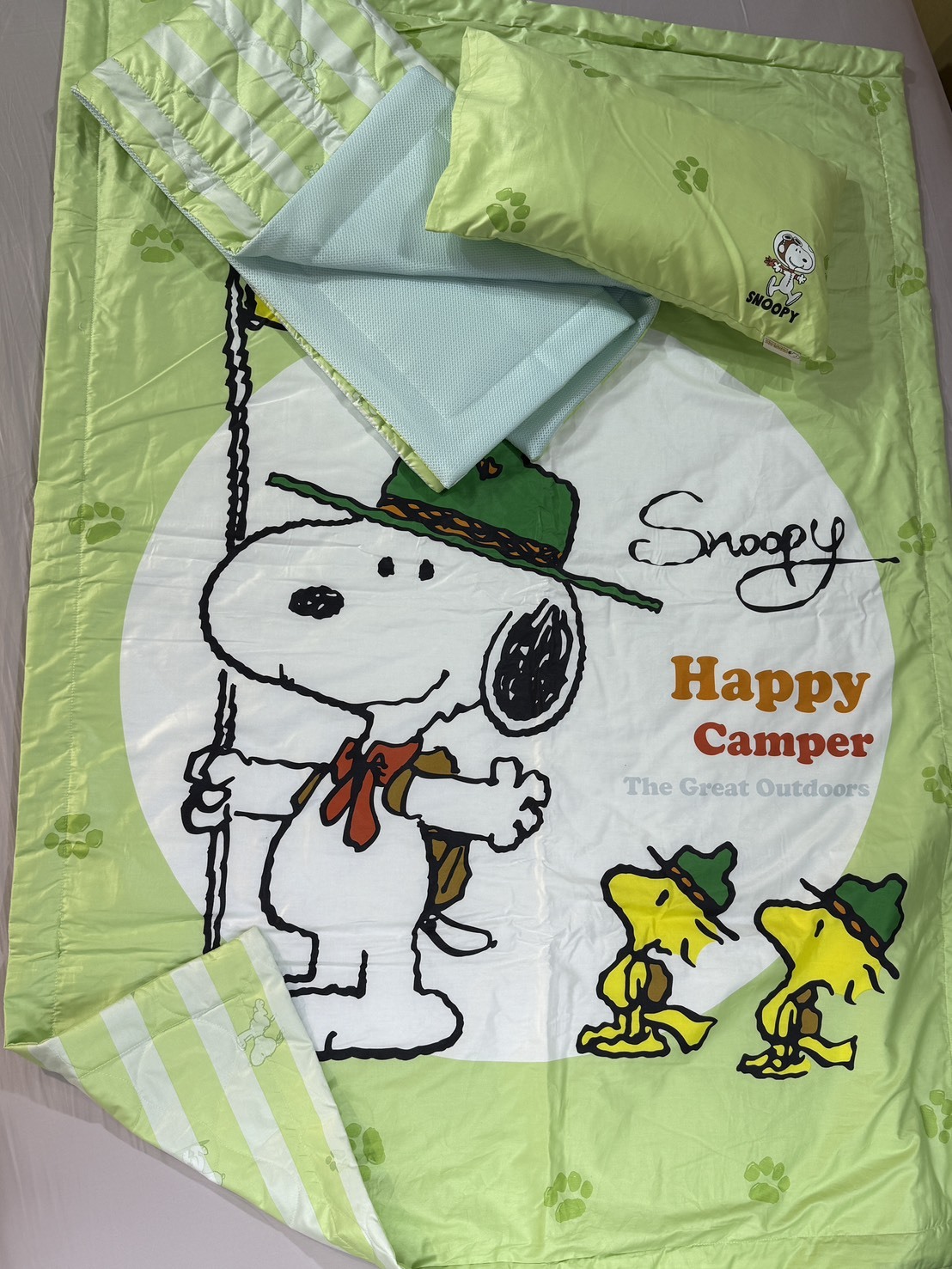 史努比兒童睡墊三件組｜快樂冒險