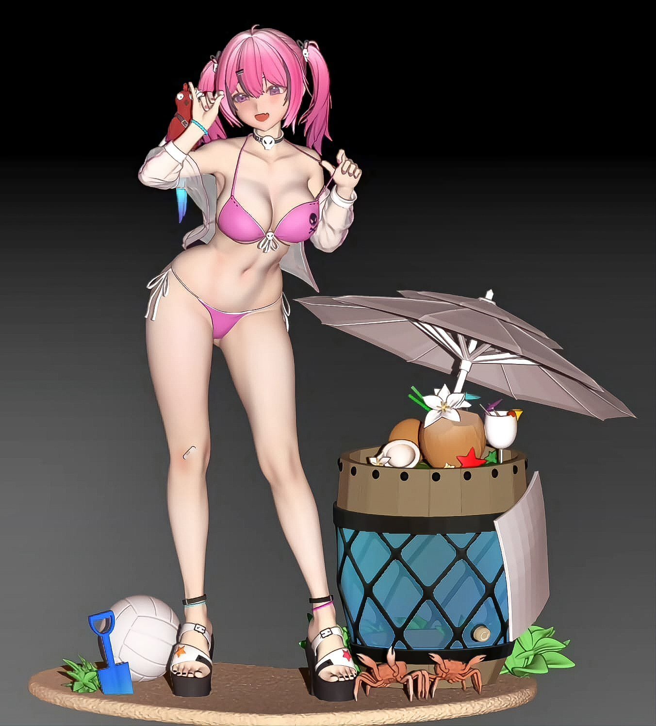 馬斯特海盜之心 NIKKE  1/7 需自行上色 白模 白件 GK