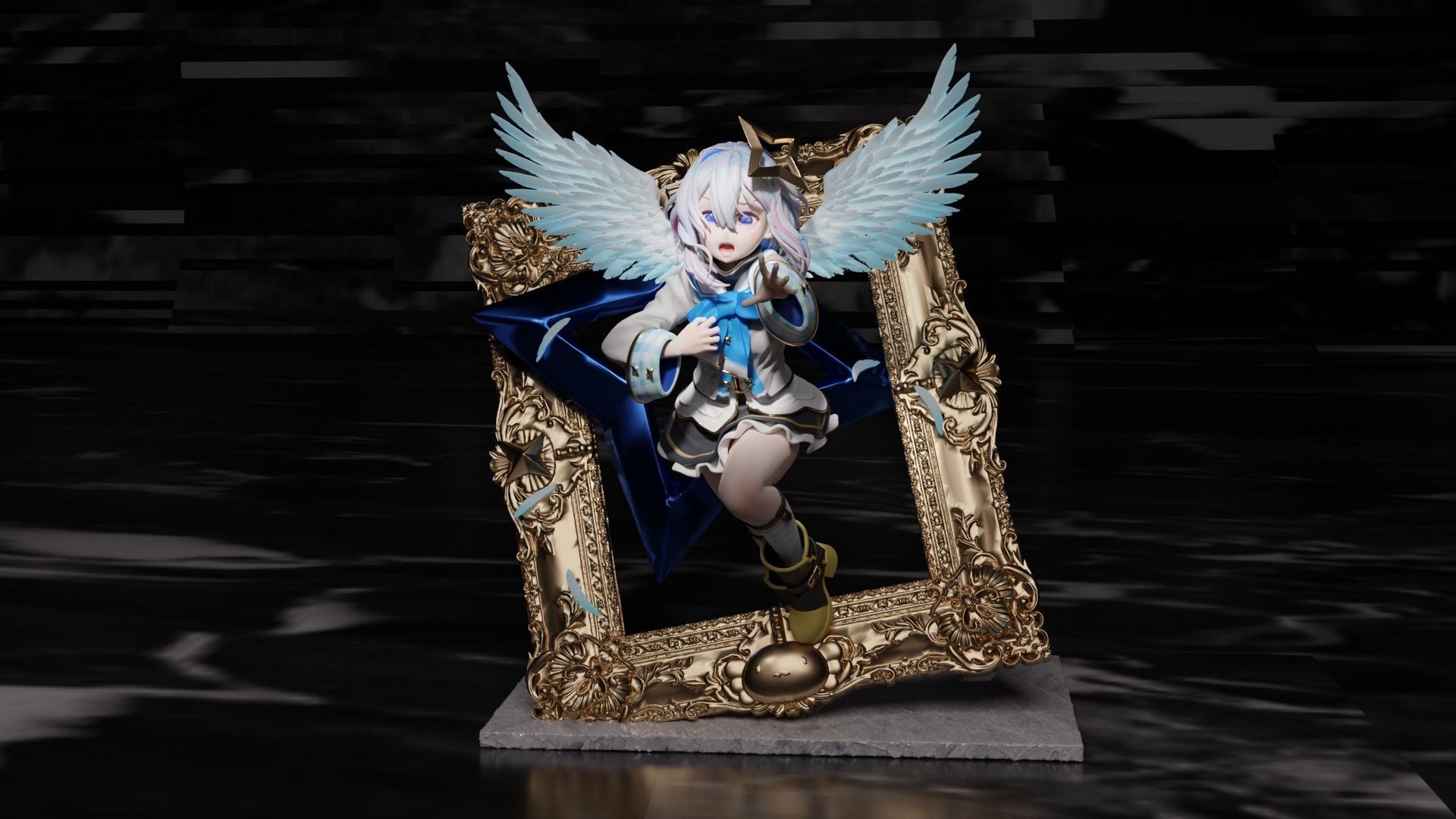 天音彼方   hololive 1/7 需自行上色 白模 白件 GK