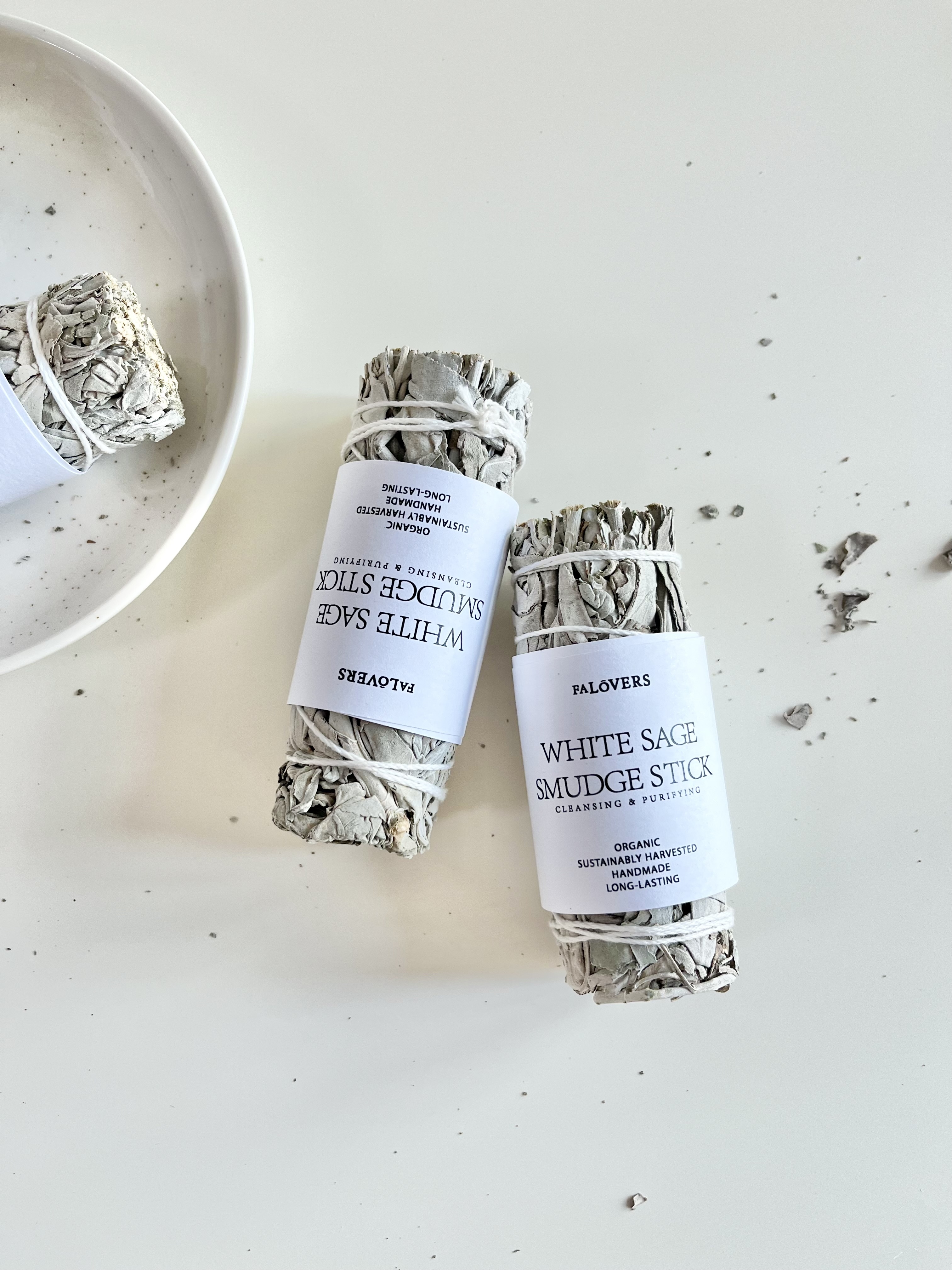 頂級天然美國加州原裝白鼠尾草煙薰棒 10cm (2件裝)